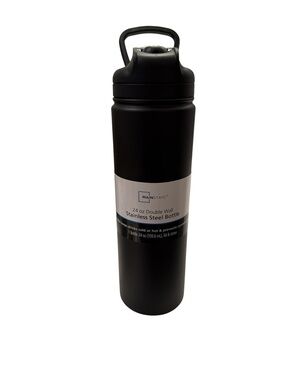 ✨NWT 5/$25 Mainstays Black Stainless Steel 24 oz Double Wall Bottle